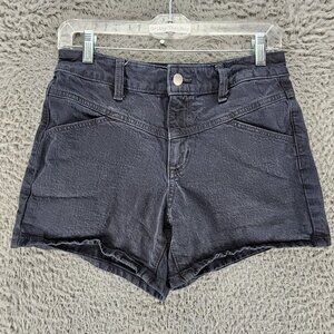 Universal Thread Shorts Womens 0/25 Black Vintage Midi Stretch Denim
